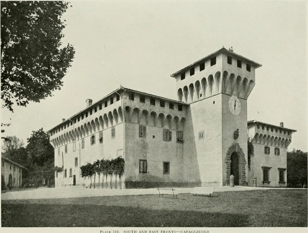 An illustration from Villas of Florence and Tuscany, 1922, leaf 224