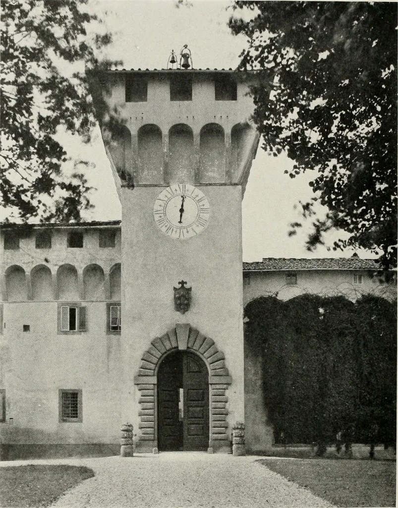 An illustration from Villas of Florence and Tuscany, 1922, leaf 225