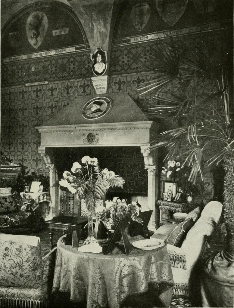 An illustration from Villas of Florence and Tuscany, 1922, leaf 228