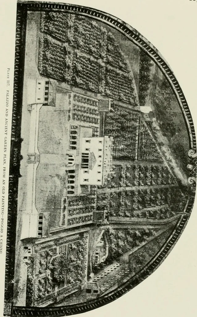 An illustration from Villas of Florence and Tuscany, 1922, leaf 234