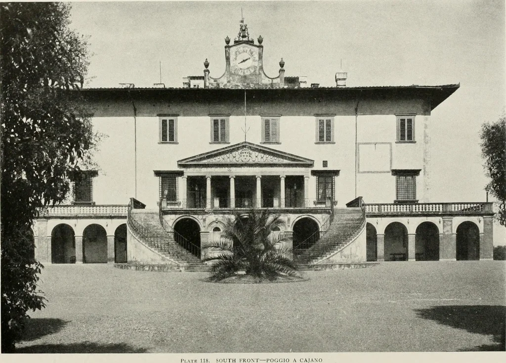 An illustration from Villas of Florence and Tuscany, 1922, leaf 235