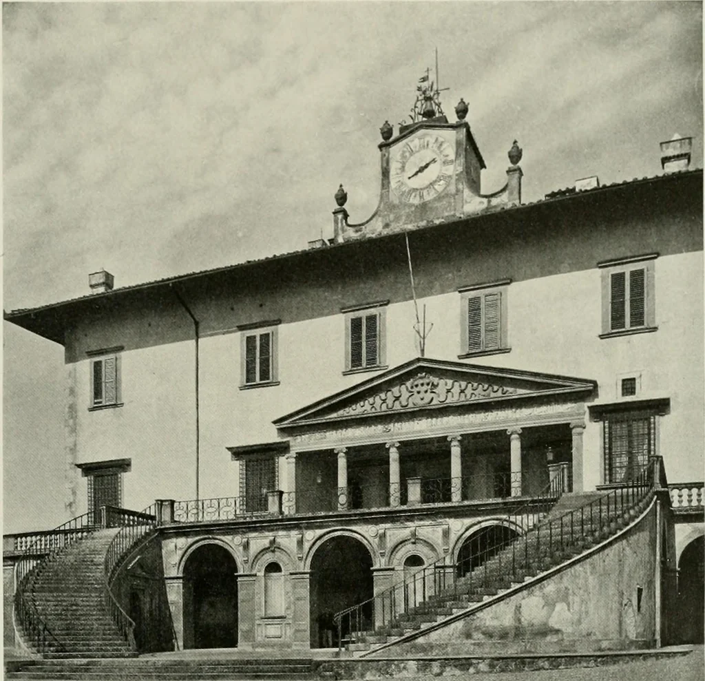 An illustration from Villas of Florence and Tuscany, 1922, leaf 236