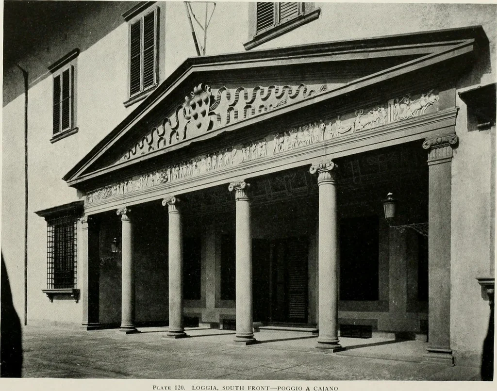 An illustration from Villas of Florence and Tuscany, 1922, leaf 237