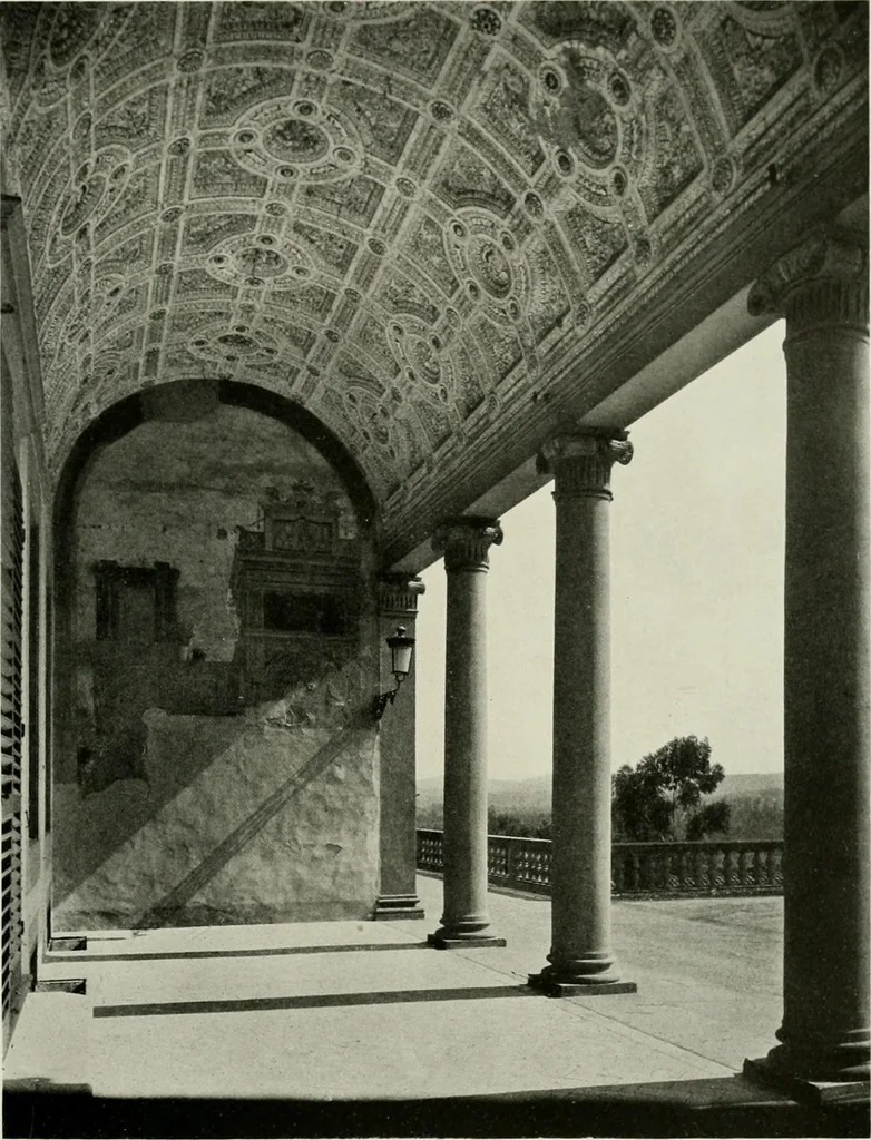 An illustration from Villas of Florence and Tuscany, 1922, leaf 238
