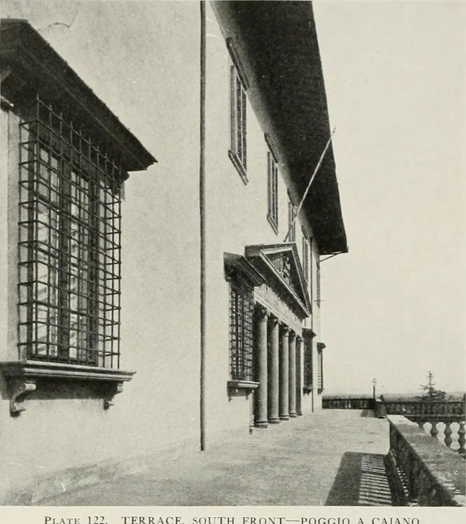 An illustration from Villas of Florence and Tuscany, 1922, leaf 239