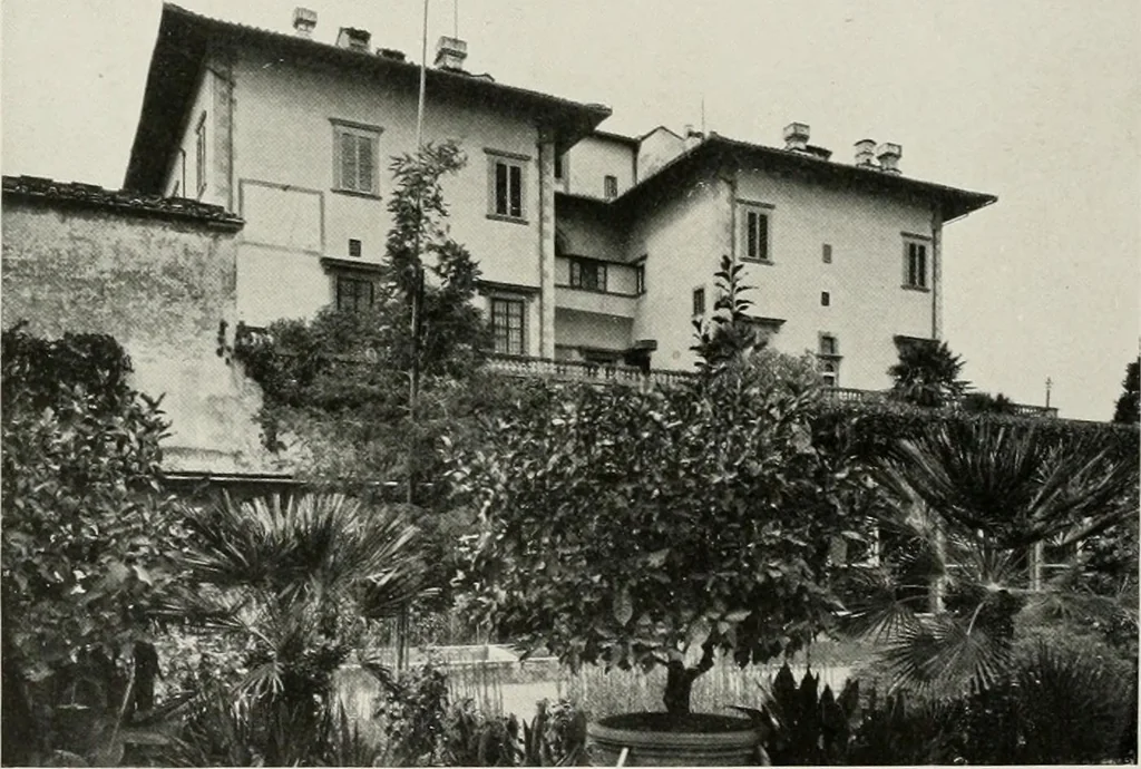 An illustration from Villas of Florence and Tuscany, 1922, leaf 239