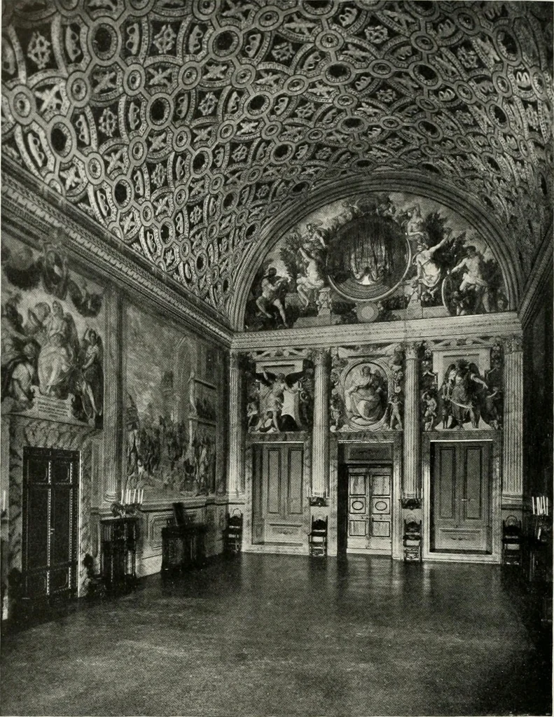 An illustration from Villas of Florence and Tuscany, 1922, leaf 241