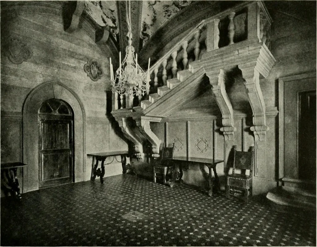 An illustration from Villas of Florence and Tuscany, 1922, leaf 242