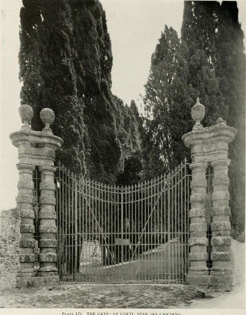 An illustration from Villas of Florence and Tuscany, 1922, leaf 247