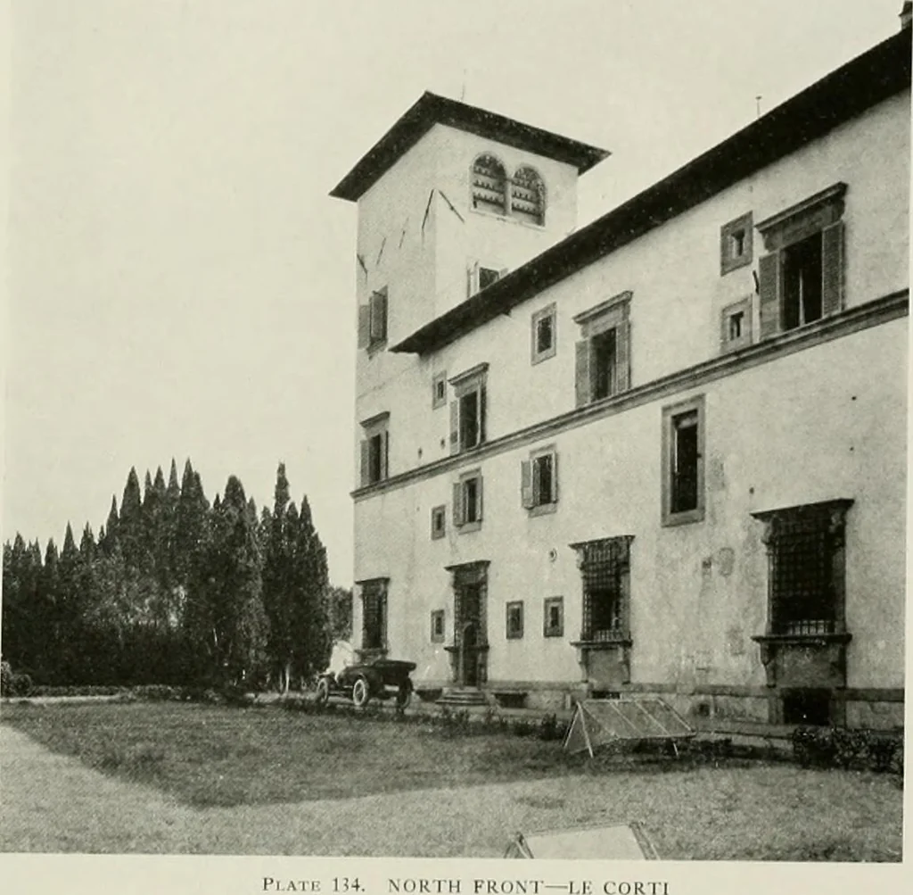 An illustration from Villas of Florence and Tuscany, 1922, leaf 250