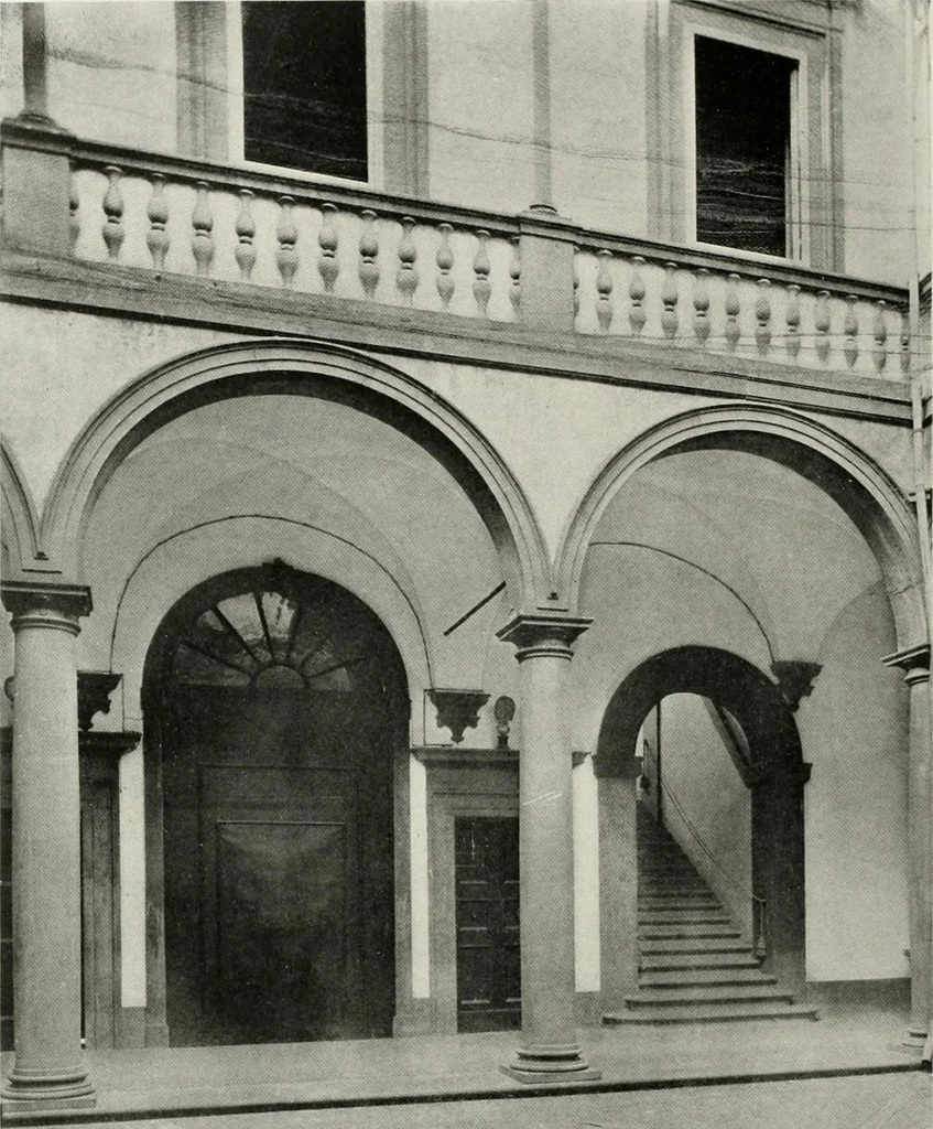 An illustration from Villas of Florence and Tuscany, 1922, leaf 253