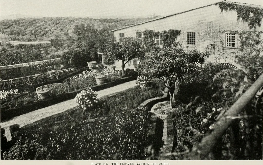 An illustration from Villas of Florence and Tuscany, 1922, leaf 259