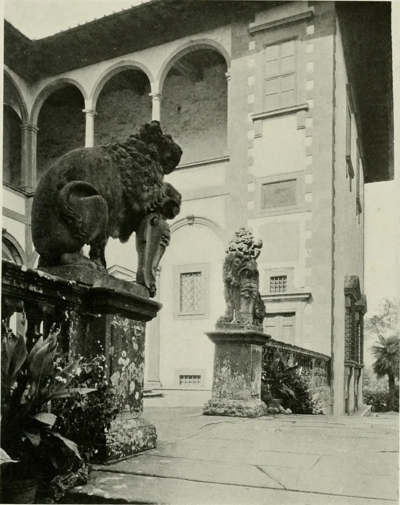 An illustration from Villas of Florence and Tuscany, 1922, leaf 264