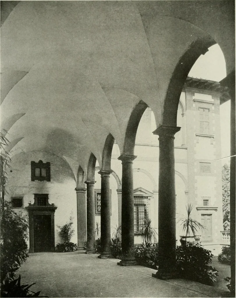 An illustration from Villas of Florence and Tuscany, 1922, leaf 266