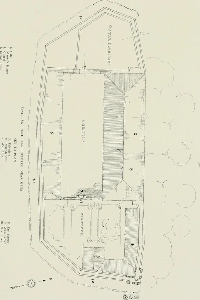 An illustration from Villas of Florence and Tuscany, 1922, leaf 280