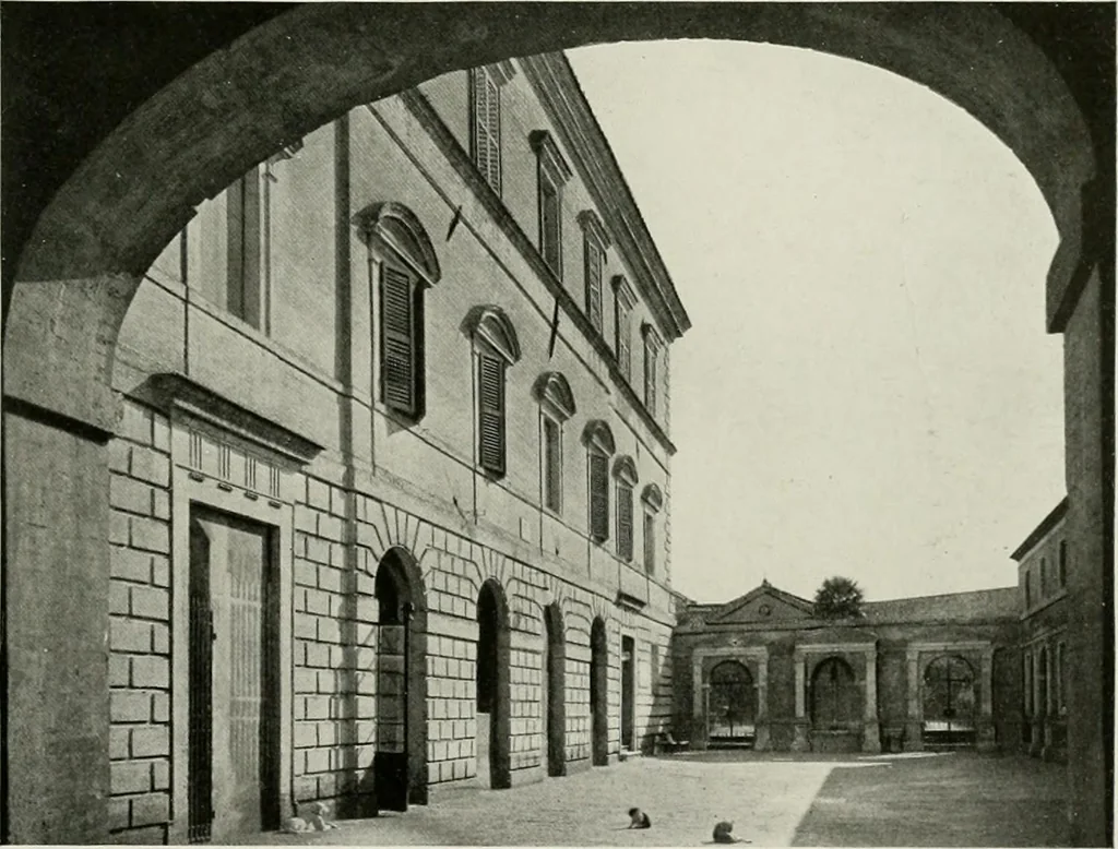 An illustration from Villas of Florence and Tuscany, 1922, leaf 282