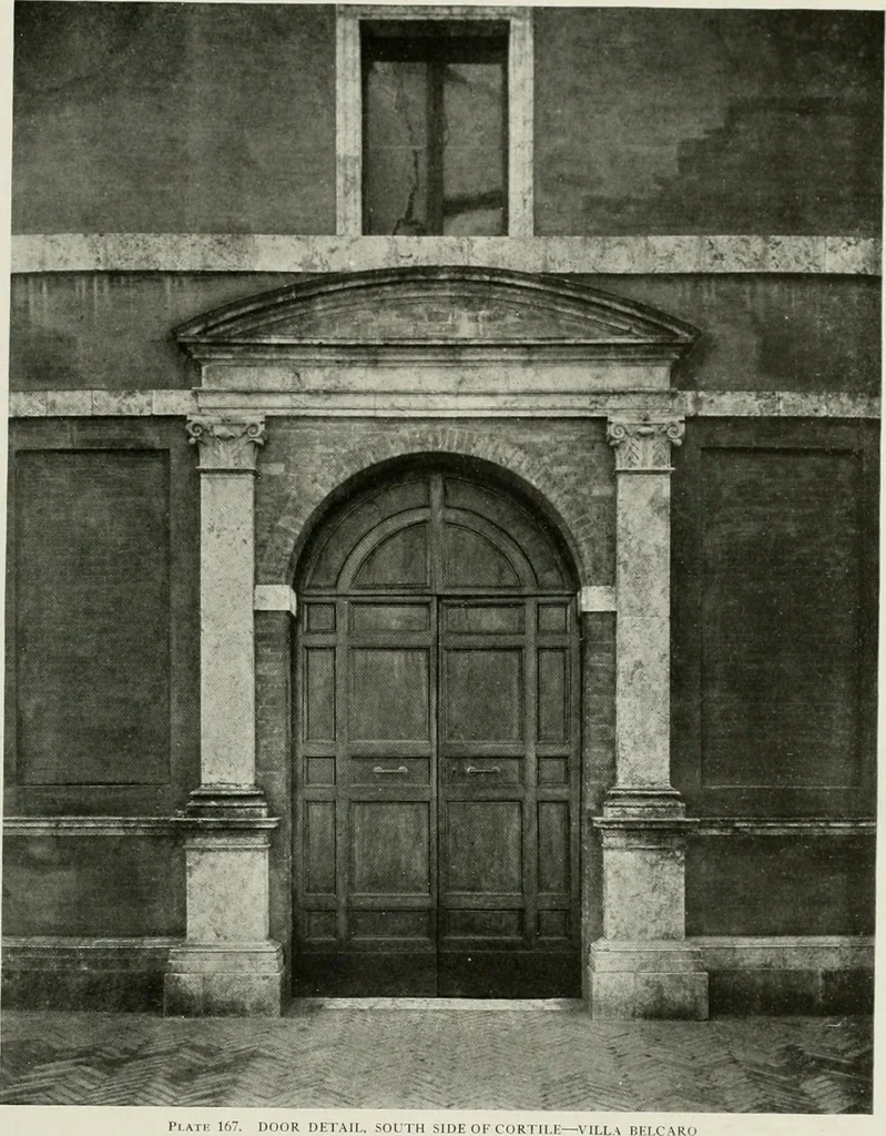 An illustration from Villas of Florence and Tuscany, 1922, leaf 286