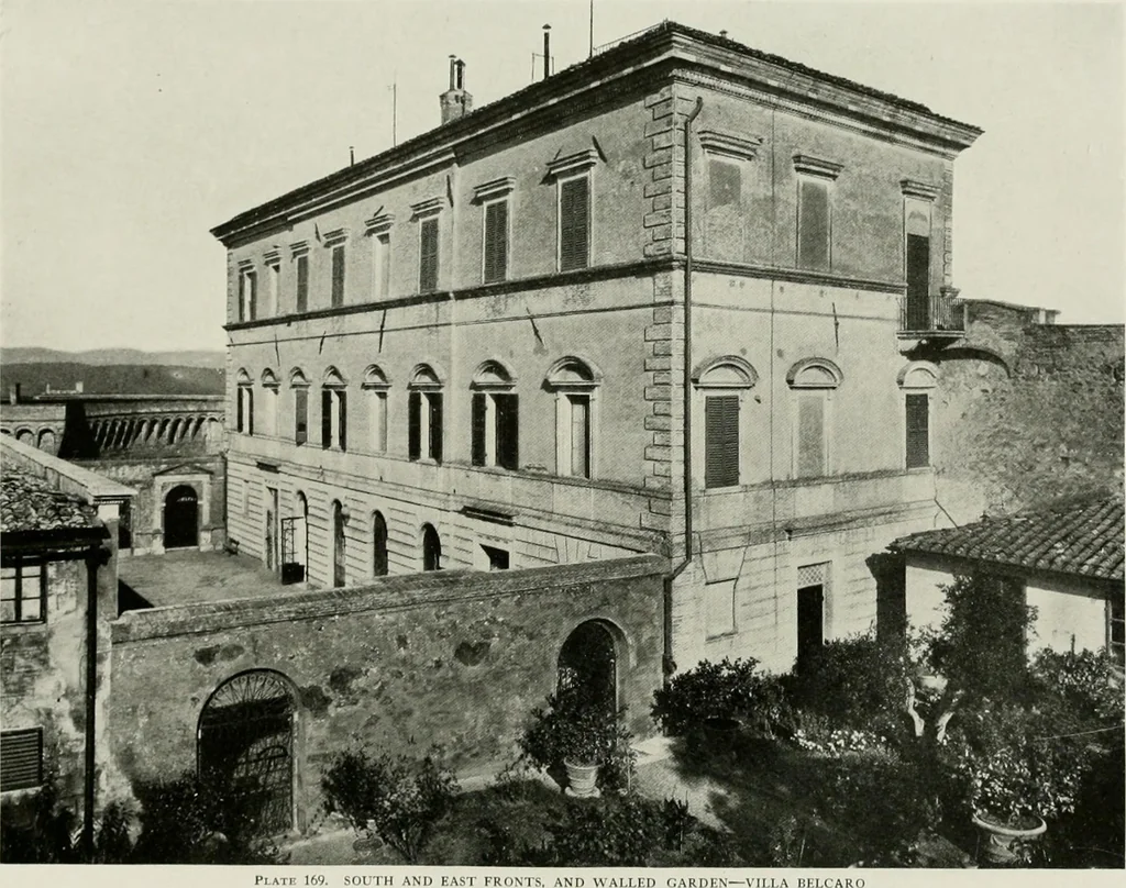 An illustration from Villas of Florence and Tuscany, 1922, leaf 288
