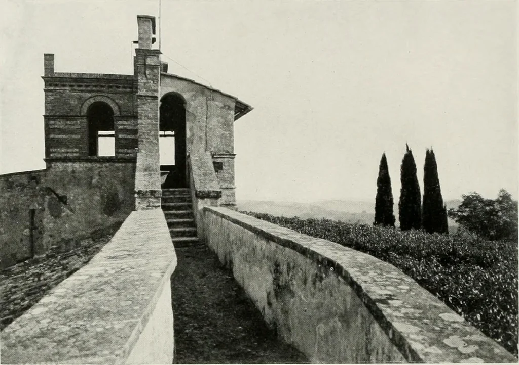 An illustration from Villas of Florence and Tuscany, 1922, leaf 291