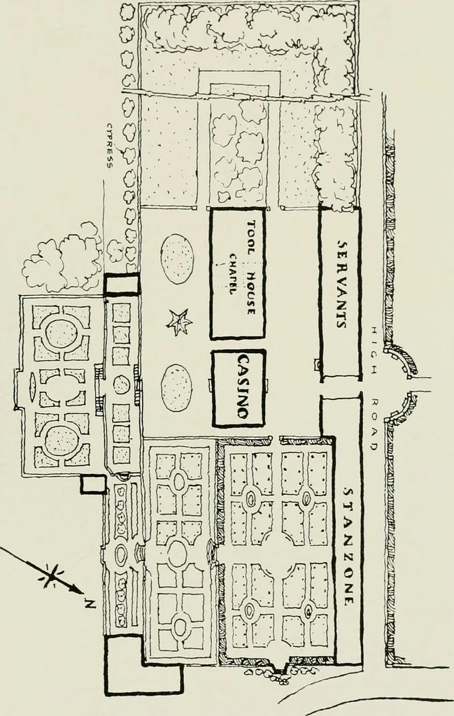 An illustration from Villas of Florence and Tuscany, 1922, leaf 294