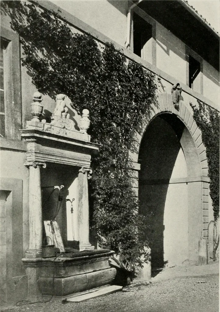 An illustration from Villas of Florence and Tuscany, 1922, leaf 295