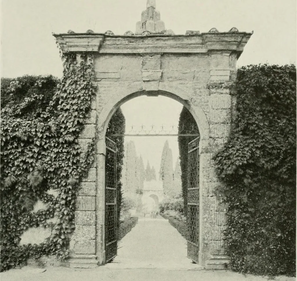 An illustration from Villas of Florence and Tuscany, 1922, leaf 296