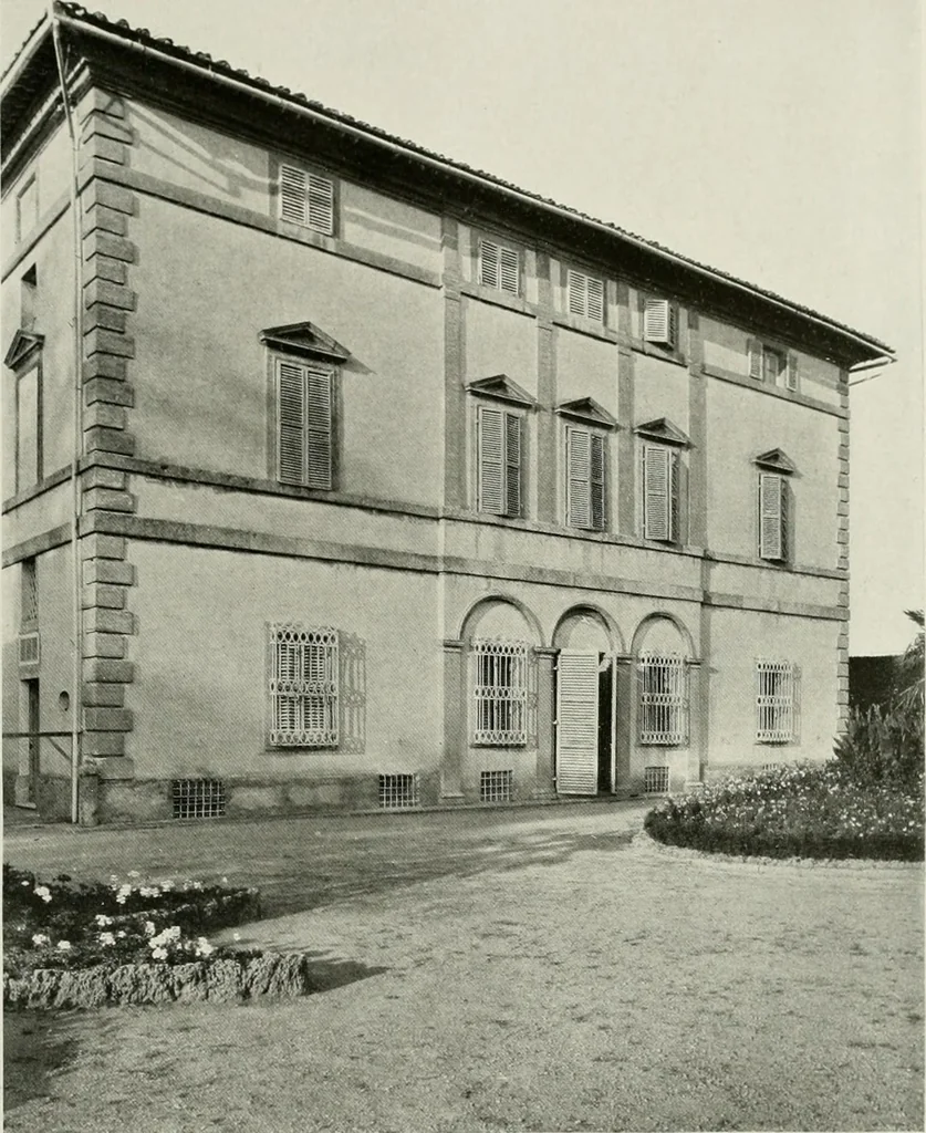 An illustration from Villas of Florence and Tuscany, 1922, leaf 298