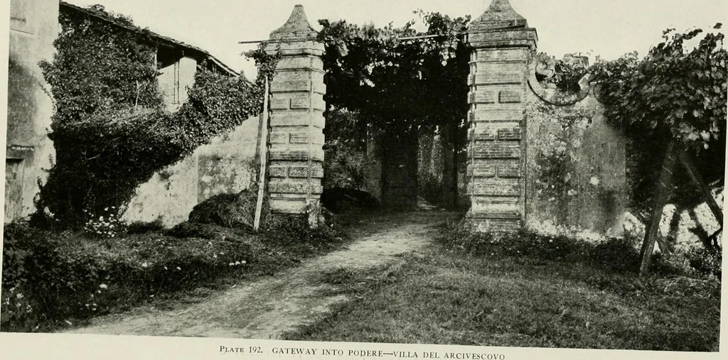 An illustration from Villas of Florence and Tuscany, 1922, leaf 312