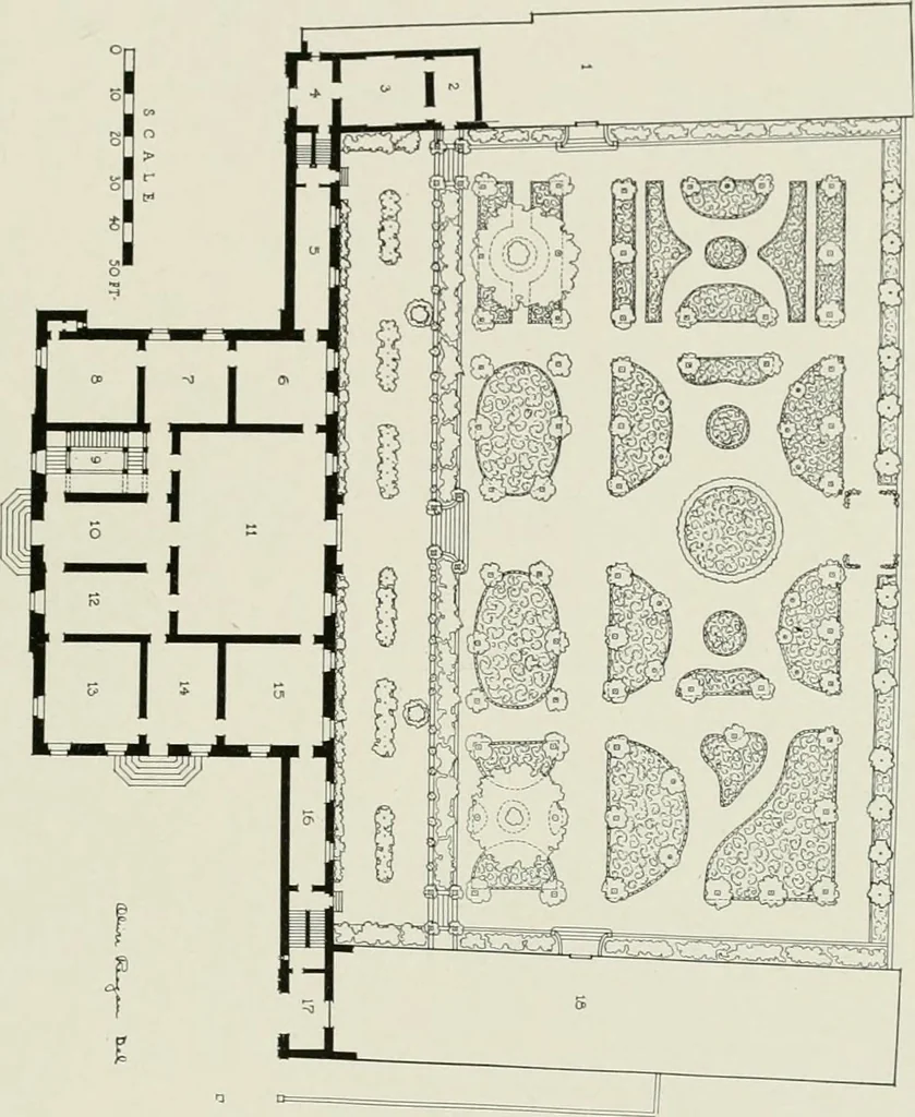An illustration from Villas of Florence and Tuscany, 1922, leaf 316