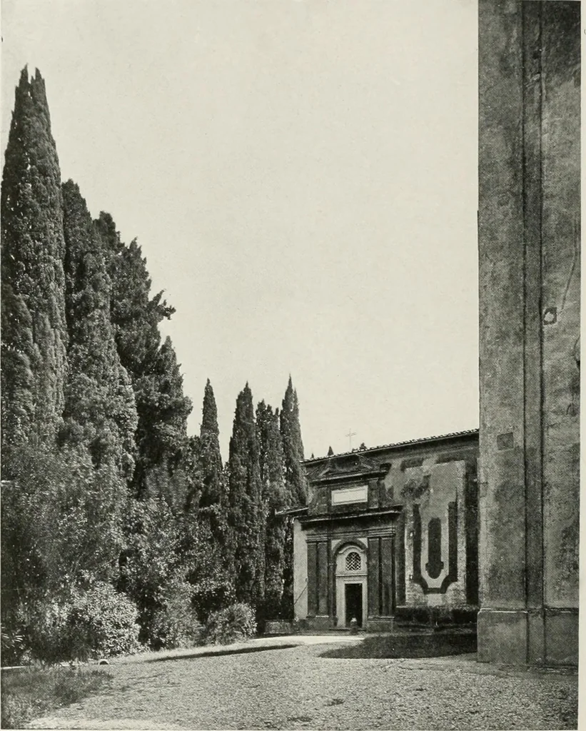 An illustration from Villas of Florence and Tuscany, 1922, leaf 319