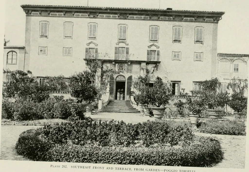 An illustration from Villas of Florence and Tuscany, 1922, leaf 324