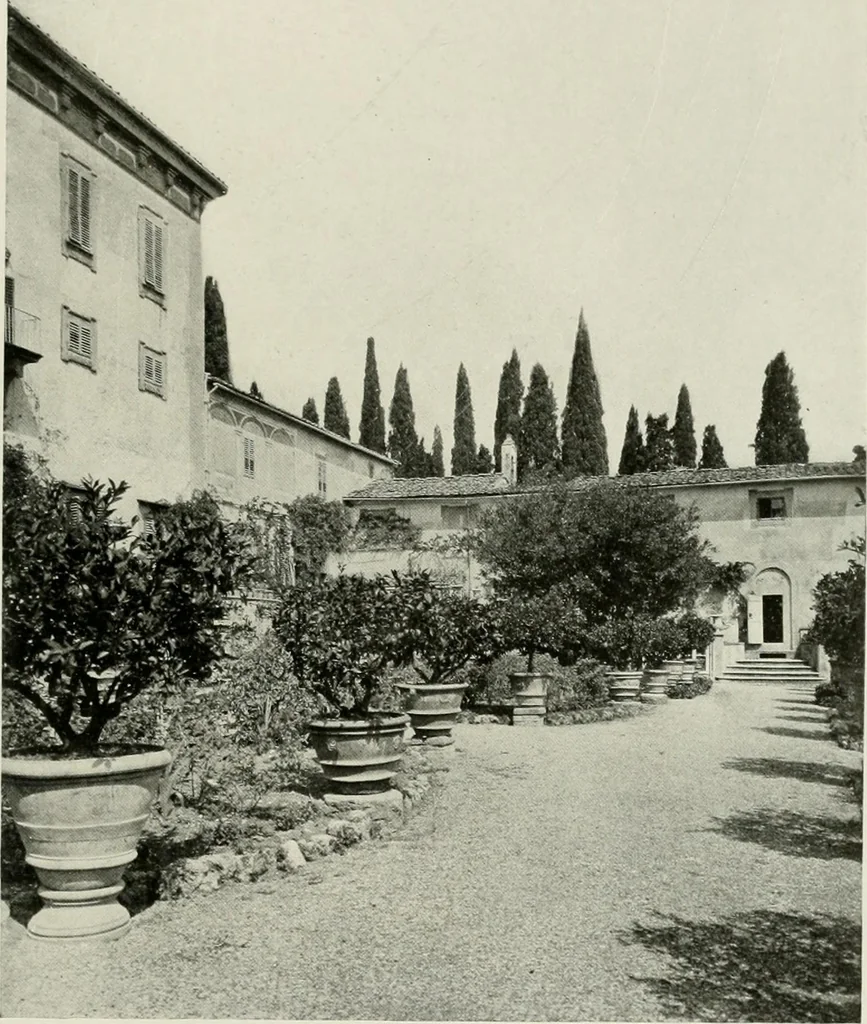 An illustration from Villas of Florence and Tuscany, 1922, leaf 326