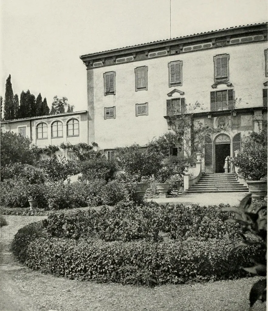 An illustration from Villas of Florence and Tuscany, 1922, leaf 327