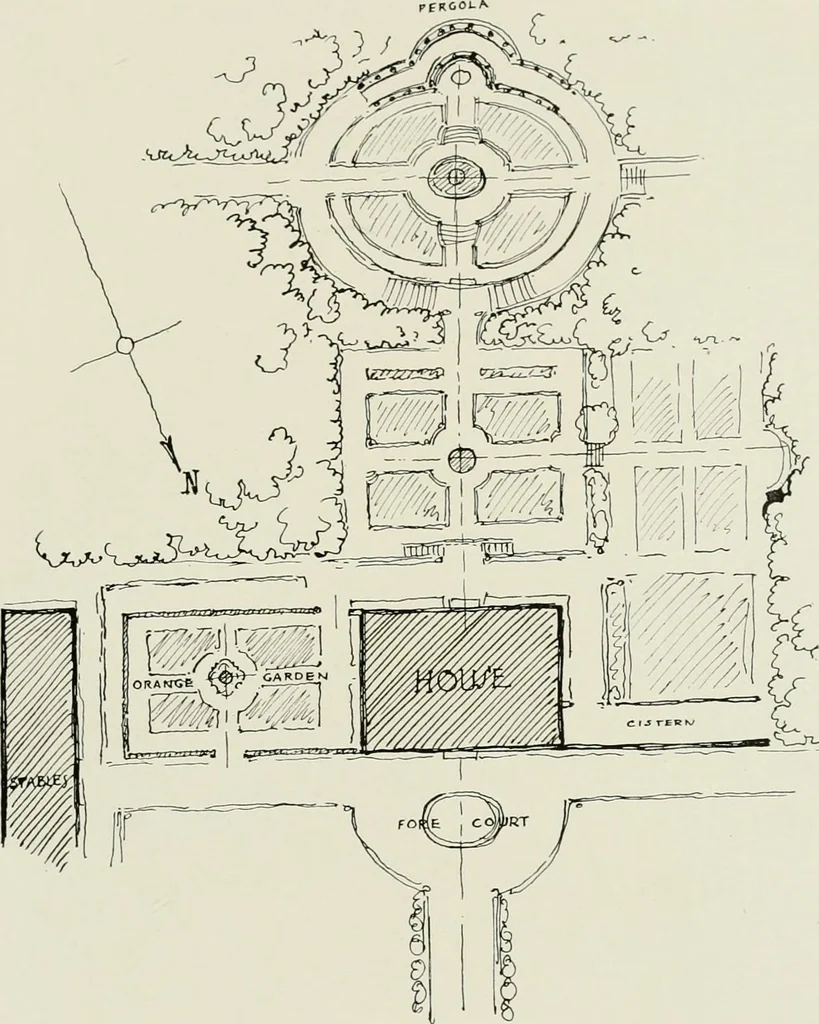 An illustration from Villas of Florence and Tuscany, 1922, leaf 332