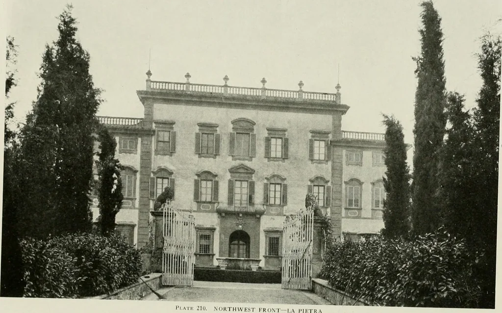 An illustration from Villas of Florence and Tuscany, 1922, leaf 334