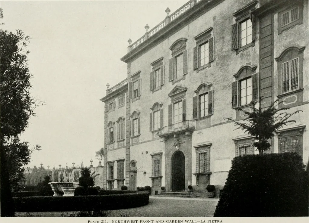 An illustration from Villas of Florence and Tuscany, 1922, leaf 335