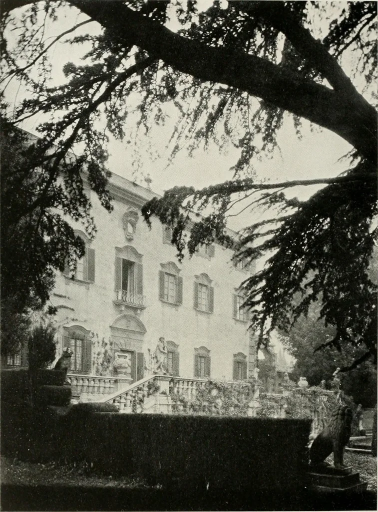 An illustration from Villas of Florence and Tuscany, 1922, leaf 337