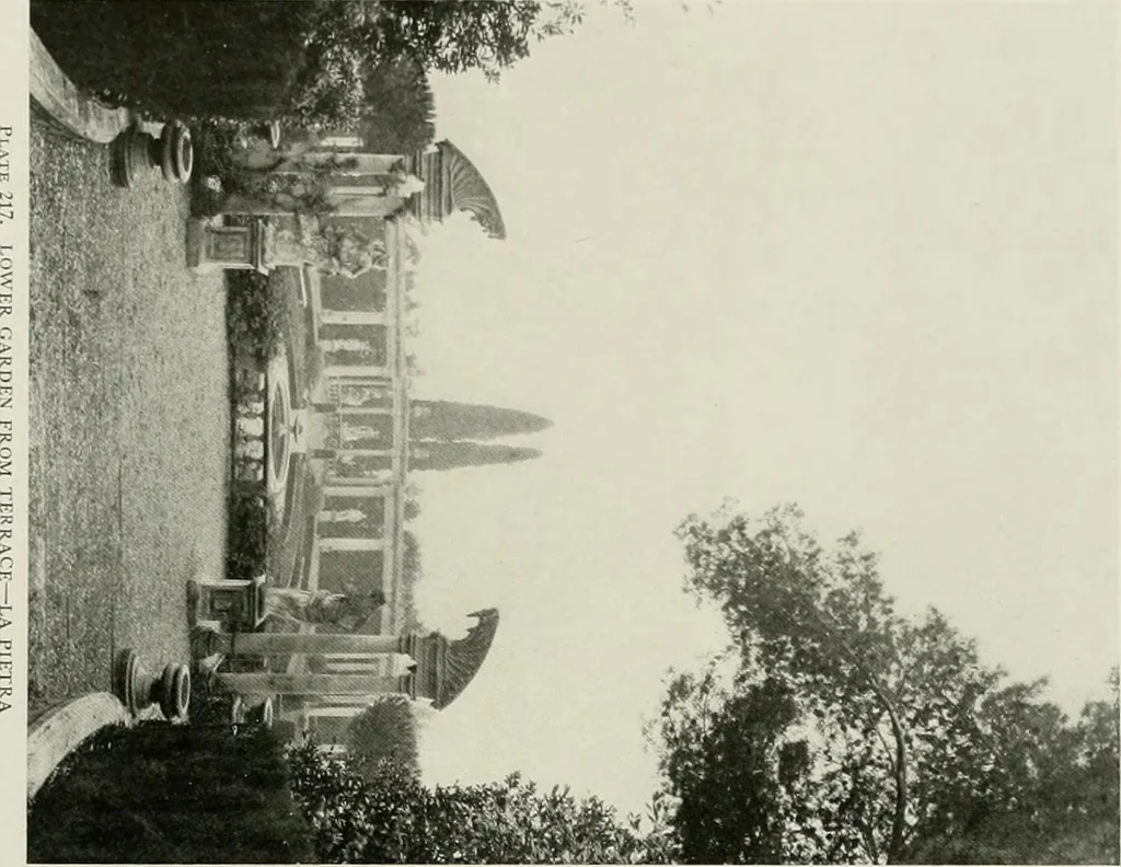 An illustration from Villas of Florence and Tuscany, 1922, leaf 340