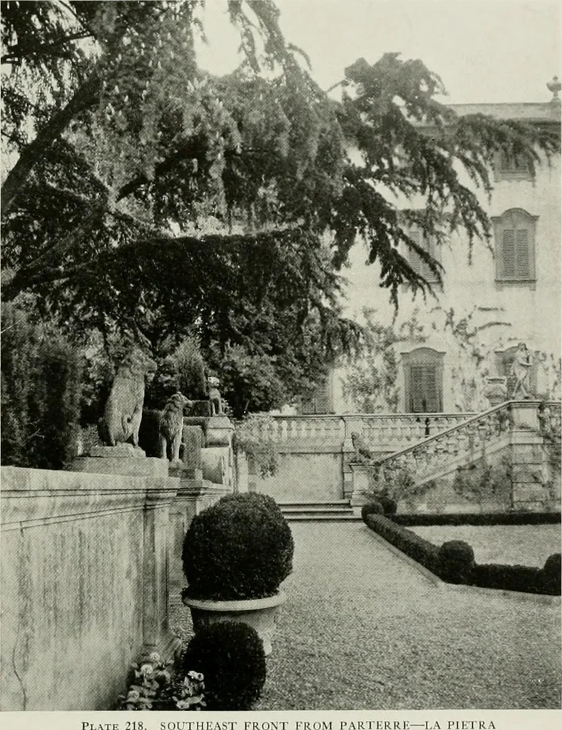 An illustration from Villas of Florence and Tuscany, 1922, leaf 340
