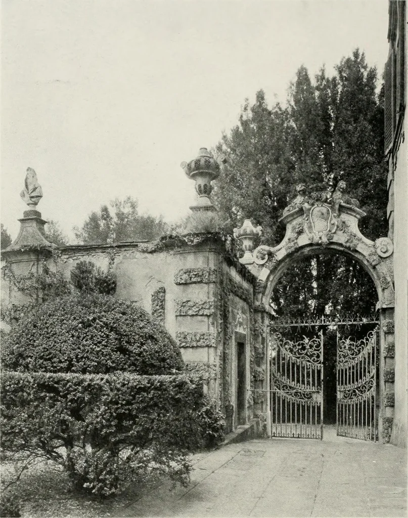 An illustration from Villas of Florence and Tuscany, 1922, leaf 343