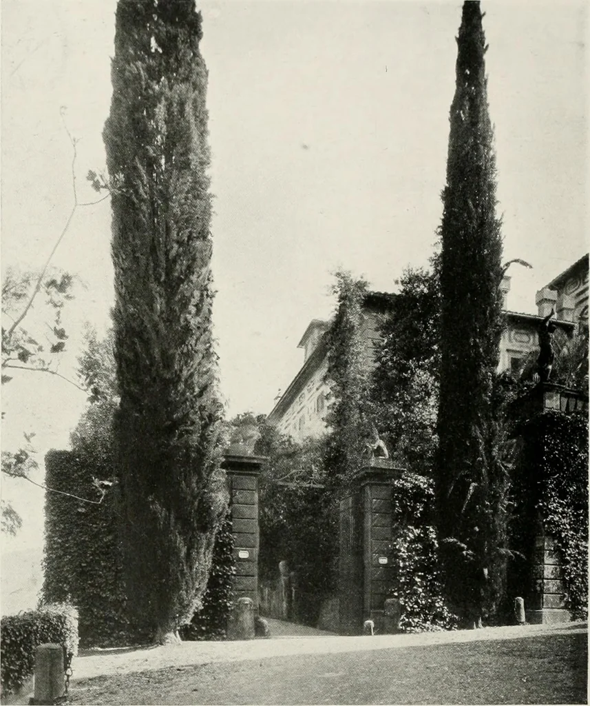 An illustration from Villas of Florence and Tuscany, 1922, leaf 357