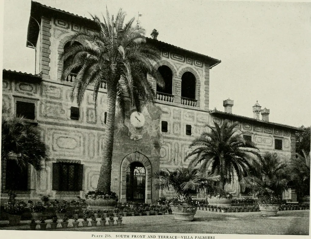 An illustration from Villas of Florence and Tuscany, 1922, leaf 364