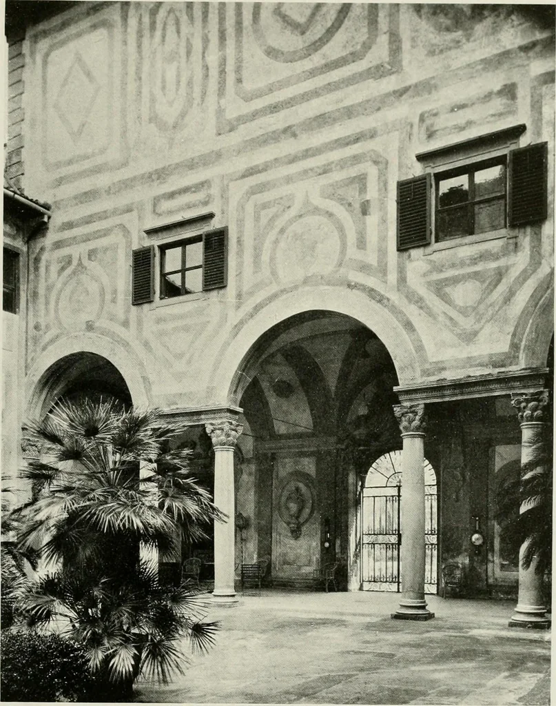 An illustration from Villas of Florence and Tuscany, 1922, leaf 366