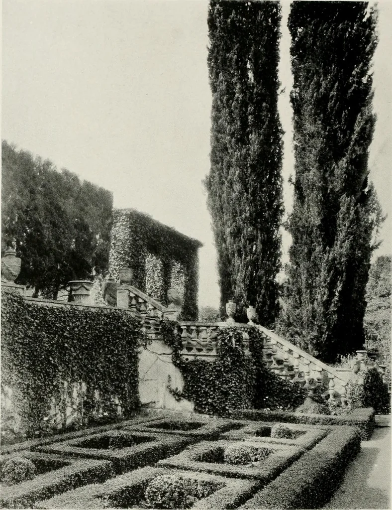 An illustration from Villas of Florence and Tuscany, 1922, leaf 371