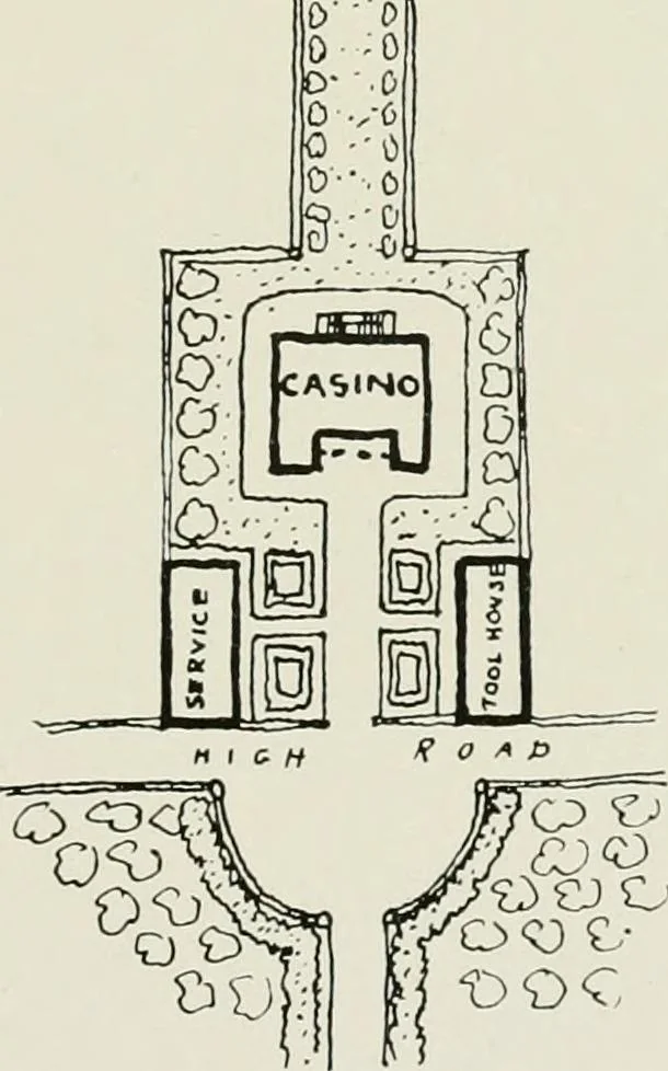 An illustration from Villas of Florence and Tuscany, 1922, leaf 376