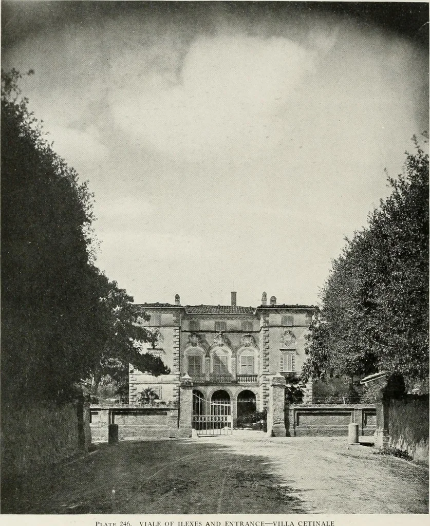 An illustration from Villas of Florence and Tuscany, 1922, leaf 377