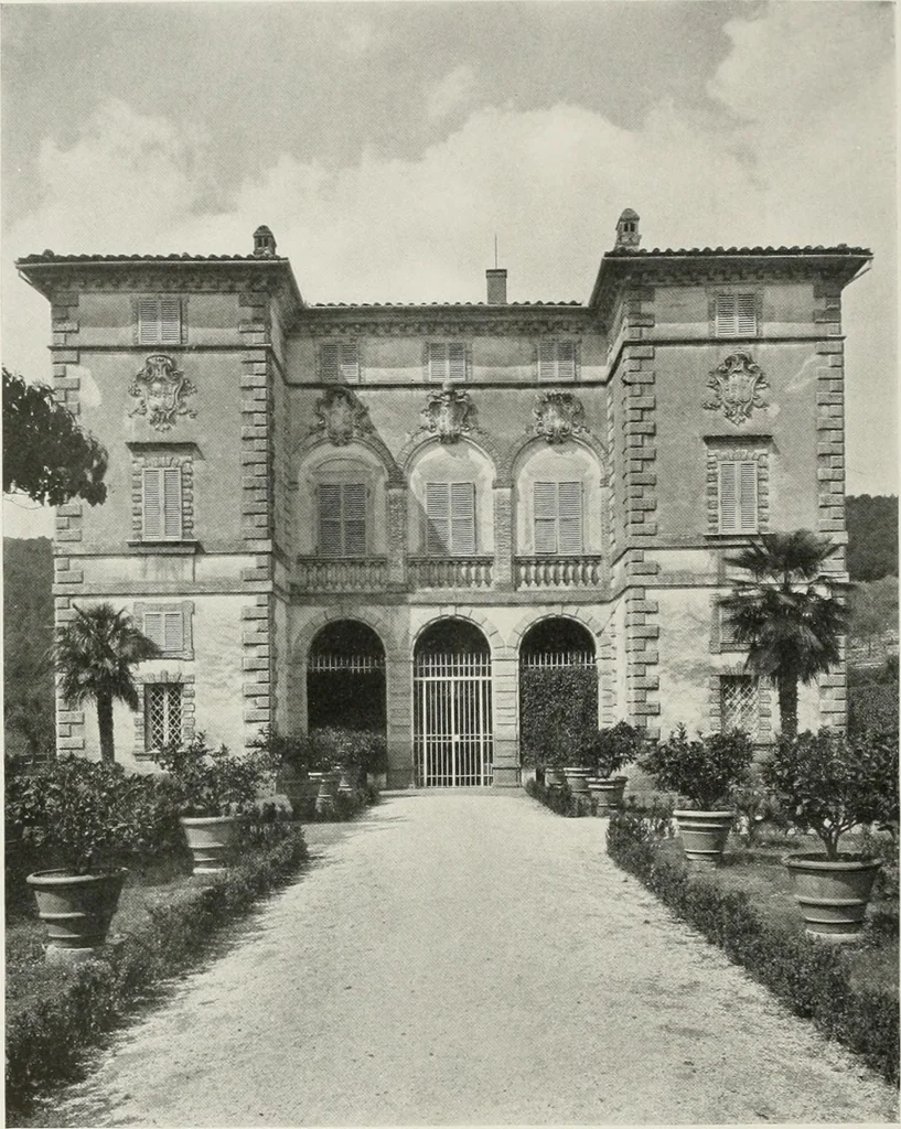 An illustration from Villas of Florence and Tuscany, 1922, leaf 379