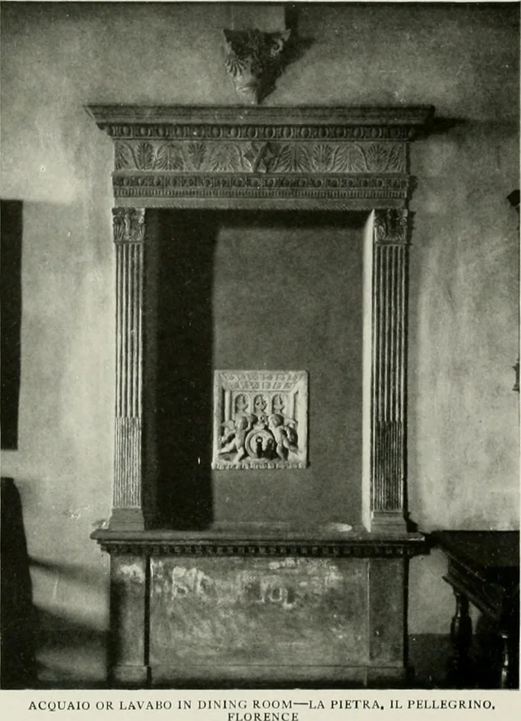 An illustration from Villas of Florence and Tuscany, 1922, leaf 38