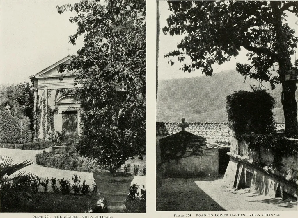 An illustration from Villas of Florence and Tuscany, 1922, leaf 383