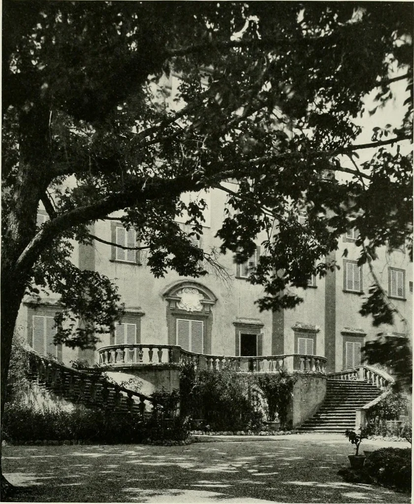 An illustration from Villas of Florence and Tuscany, 1922, leaf 386